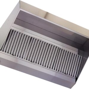 HOTTE MURALE INCLINEE EN INOX SANS EXTRACTEUR