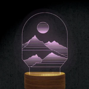 Montagne 3D illusion acrylique