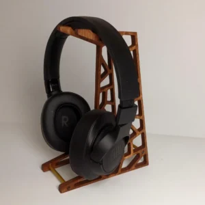 Support pour casque en bois